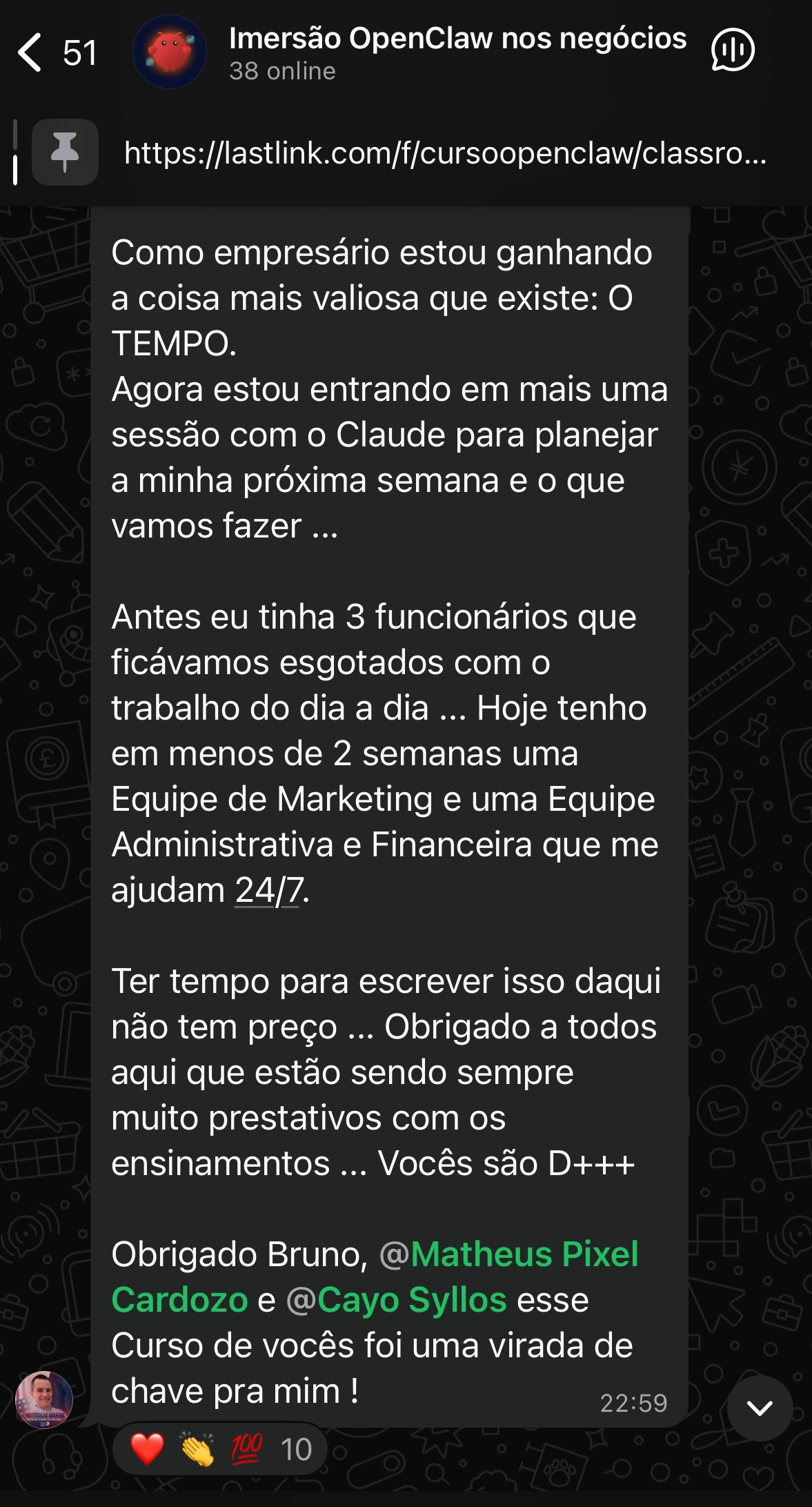 Empresário: antes 3 funcionários esgotados, hoje uma Equipe de Marketing e Administrativa que ajudam 24/7